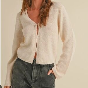 Miou Muse HOOK CLOSURE CARDIGAN